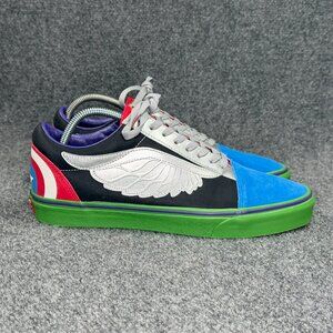 Vans Marvel x Old Skool Avengers Sneakers Mens Size 12 Blue Green Low Lace Retro
